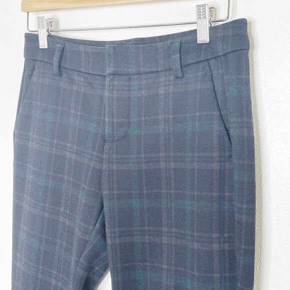 Liverpool Los Angeles Knit Kelsey Trousers in black / evergreen plaid - Women’s - Picture 3 of 6